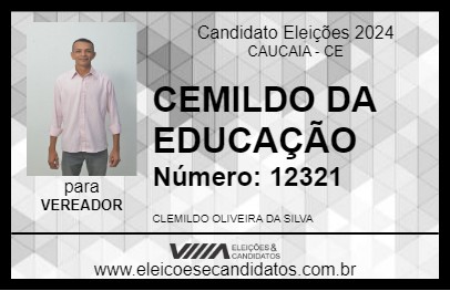 Candidato CLEMILDO DA EDUCAÇÃO 2024 - CAUCAIA - Eleições