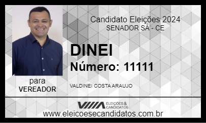 Candidato DINEI  2024 - SENADOR SÁ - Eleições