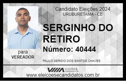 Candidato SERGINHO DO RETIRO 2024 - URUBURETAMA - Eleições