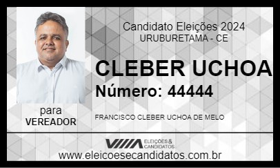 Candidato CLEBER UCHOA 2024 - URUBURETAMA - Eleições