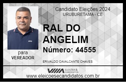 Candidato RAL DO ANGELIM 2024 - URUBURETAMA - Eleições