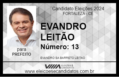 Candidato EVANDRO LEITÃO 2024 - FORTALEZA - Eleições