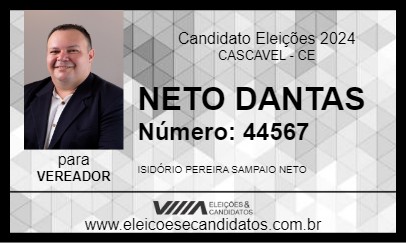 Candidato NETO DANTAS 2024 - CASCAVEL - Eleições