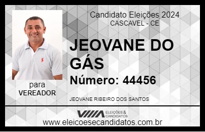 Candidato JEOVANE DO GÁS 2024 - CASCAVEL - Eleições