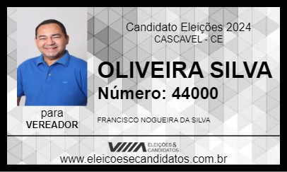 Candidato OLIVEIRA SILVA 2024 - CASCAVEL - Eleições