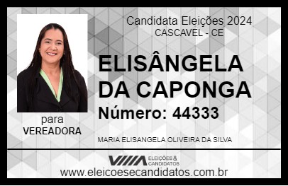 Candidato ELISANGELA SILVA 2024 - CASCAVEL - Eleições