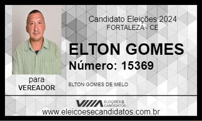 Candidato ELTON GOMES 2024 - FORTALEZA - Eleições