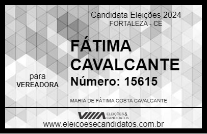 Candidato FÁTIMA CAVALCANTE 2024 - FORTALEZA - Eleições