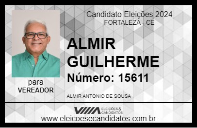 Candidato ALMIR GUILHERME 2024 - FORTALEZA - Eleições