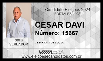 Candidato CESAR DAVI 2024 - FORTALEZA - Eleições