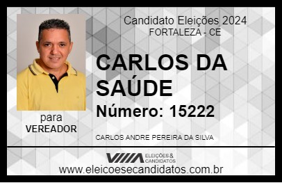 Candidato CARLOS DA SAÚDE 2024 - FORTALEZA - Eleições