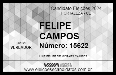 Candidato FELIPE CAMPOS 2024 - FORTALEZA - Eleições