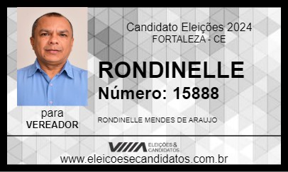 Candidato RONDINELLE 2024 - FORTALEZA - Eleições