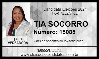 Candidato TIA SOCORRO 2024 - FORTALEZA - Eleições