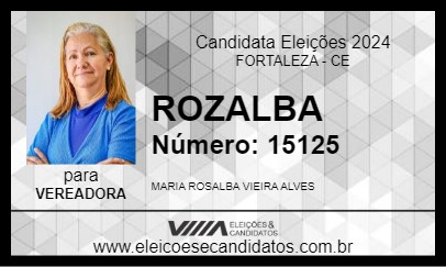 Candidato ROZALBA 2024 - FORTALEZA - Eleições