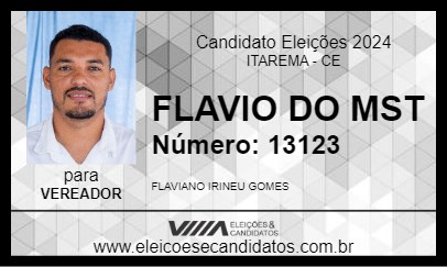 Candidato FLAVIO DO MST 2024 - ITAREMA - Eleições