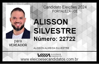 Candidato ALISSON SILVESTRE 2024 - FORTALEZA - Eleições