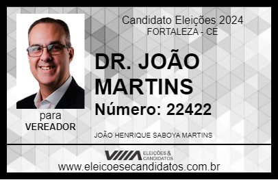 Candidato DR. JOÃO MARTINS 2024 - FORTALEZA - Eleições