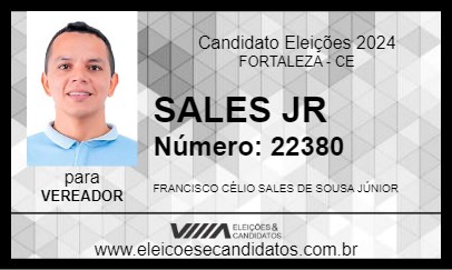 Candidato SALES JR 2024 - FORTALEZA - Eleições