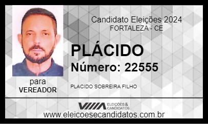 Candidato PLÁCIDO 2024 - FORTALEZA - Eleições