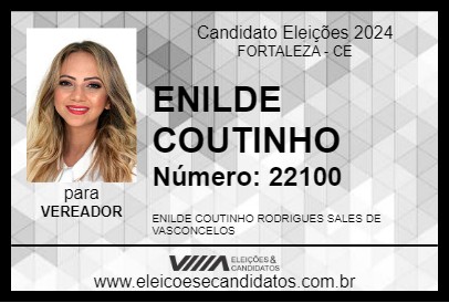 Candidato ENILDE COUTINHO 2024 - FORTALEZA - Eleições