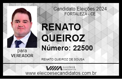 Candidato RENATO QUEIROZ 2024 - FORTALEZA - Eleições