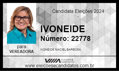 Candidato IVONEIDE 2024 - FORTALEZA - Eleições