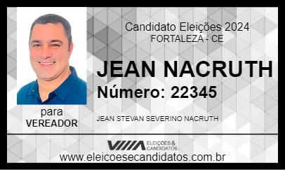 Candidato JEAN NACRUTH 2024 - FORTALEZA - Eleições