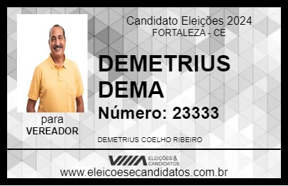 Candidato DEMETRIUS  DEMA  2024 - FORTALEZA - Eleições