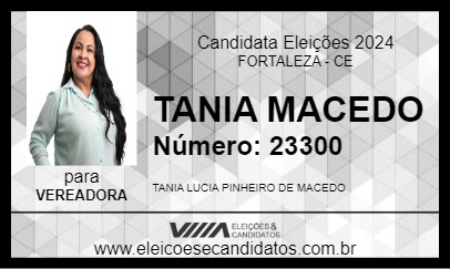 Candidato TANIA MACEDO 2024 - FORTALEZA - Eleições