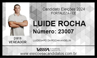 Candidato LUIDE ROCHA 2024 - FORTALEZA - Eleições