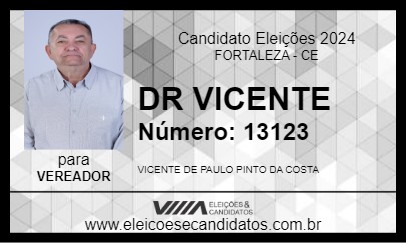 Candidato DR VICENTE 2024 - FORTALEZA - Eleições