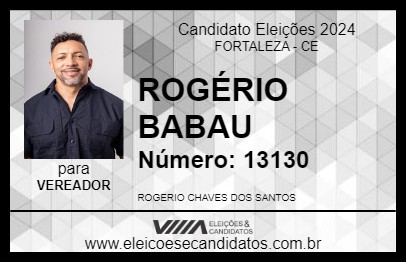 Candidato ROGÉRIO BABAU 2024 - FORTALEZA - Eleições