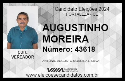 Candidato AUGUSTINHO MOREIRA 2024 - FORTALEZA - Eleições