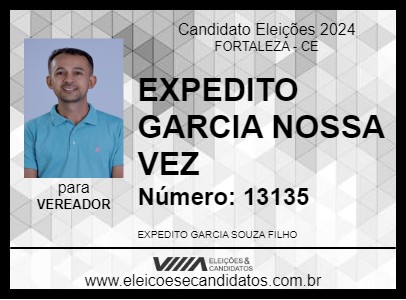 Candidato EXPEDITO GARCIA NOSSA VEZ 2024 - FORTALEZA - Eleições