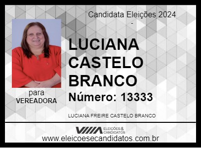 Candidato LUCIANA CASTELO BRANCO 2024 - FORTALEZA - Eleições