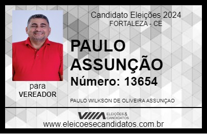 Candidato PAULO ASSUNÇÃO 2024 - FORTALEZA - Eleições