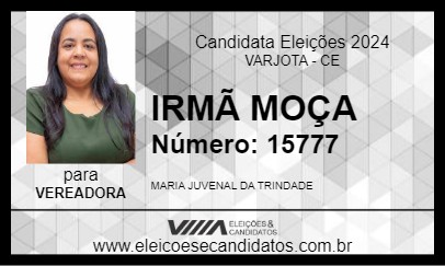 Candidato IRMÃ MOÇA 2024 - VARJOTA - Eleições