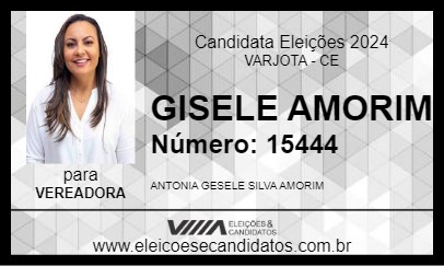 Candidato GISELE AMORIM 2024 - VARJOTA - Eleições