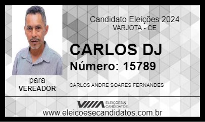 Candidato CARLOS DJ 2024 - VARJOTA - Eleições