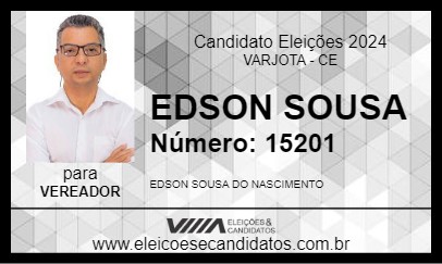 Candidato EDSON SOUSA 2024 - VARJOTA - Eleições