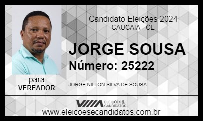 Candidato JORGE SOUSA 2024 - CAUCAIA - Eleições