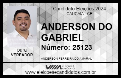 Candidato ANDERSON DO GABRIEL 2024 - CAUCAIA - Eleições