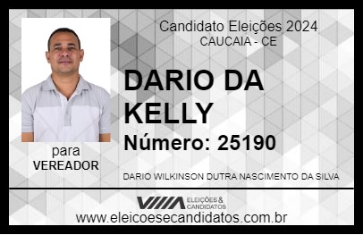 Candidato DARIO DA KELLY 2024 - CAUCAIA - Eleições