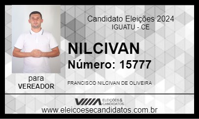 Candidato NILCIVAN 2024 - IGUATU - Eleições