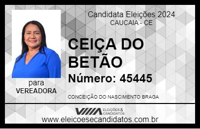 Candidato CEIÇA DO BETÃO 2024 - CAUCAIA - Eleições