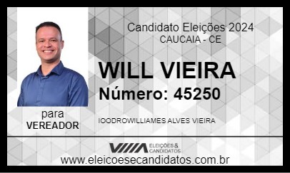 Candidato WILL VIEIRA 2024 - CAUCAIA - Eleições