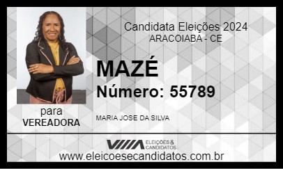 Candidato MAZÉ 2024 - ARACOIABA - Eleições