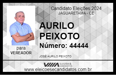 Candidato AURILO PEIXOTO 2024 - JAGUARETAMA - Eleições