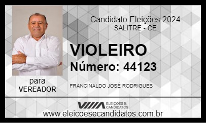 Candidato VIOLEIRO 2024 - SALITRE - Eleições